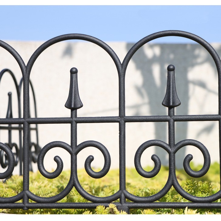 Suministro directo de fábrica valla negro valla al aire libre planta verde patio valla césped jardín jardinería valla al por mayor