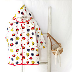 enbihouse factory directly supplies Sesame Street large brim school bag lightweight breathable poncho children's raincoat