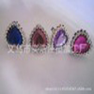 Factory direct Princess jewelry children's plastic plating toy ring set heart gem ring
