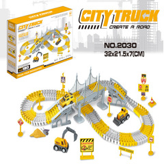 Electric Track Car Toy Children's Car Slider Train Small Intelligence Boy Car Car 2-3 Years 4 Baby Roller Coaster