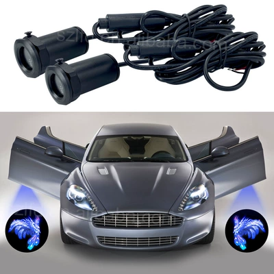 High-Power 12V car wiring hiding installation laser welcome light projection lamp (Other lights)
