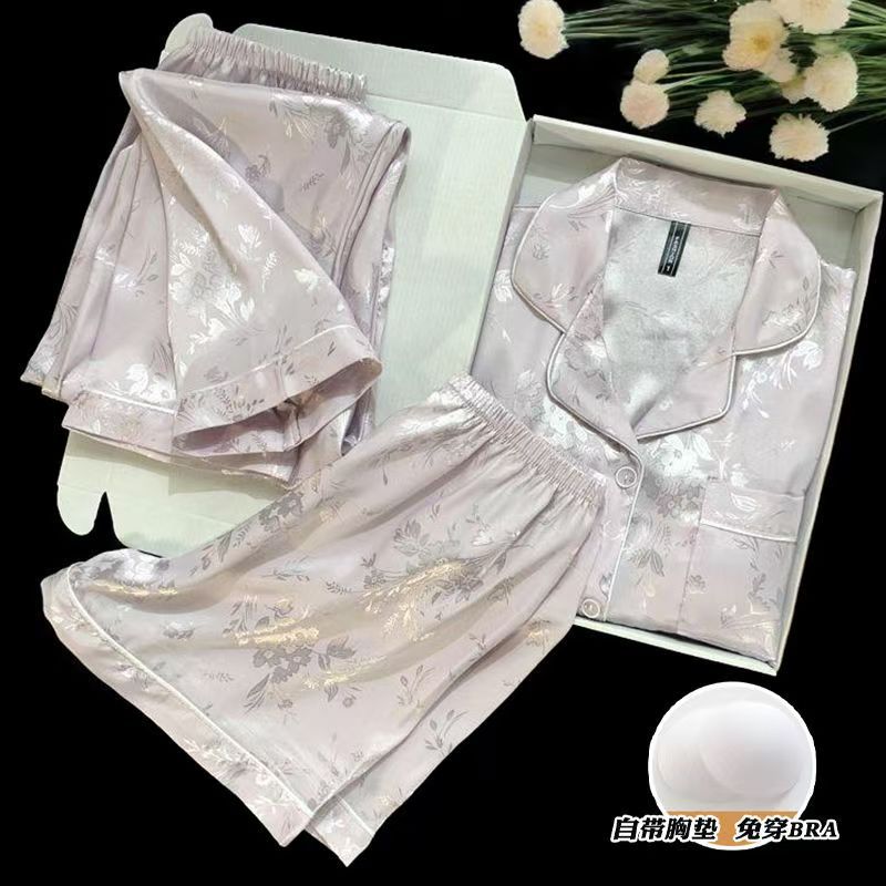 [가슴패드 3종세트] 보라색 민족풍