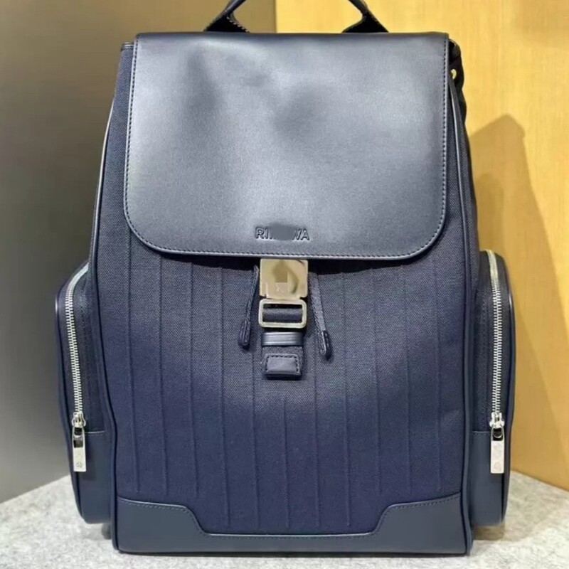 Riemo's New Version 2.0 Black/Navy Blue Canvas Large Backpack with High Capacity and High Aesthetic Appeal Riemo's New Version 2.0 Black/Navy Blue Canvas Large Backpack with High Capacity and High Aesthetic Appeal