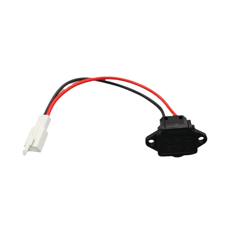 Toma de Carga para Bicicleta Eléctrica con Tapa Impermeable Terminal 2.8 mm de Cobre