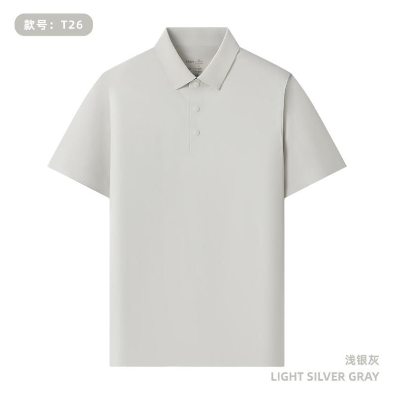 165 gramos de peso ligero todo sin marca de prensado de segundo cuello Polo personalizado LOGO café tienda de té de leche impresión de ropa de trabajo