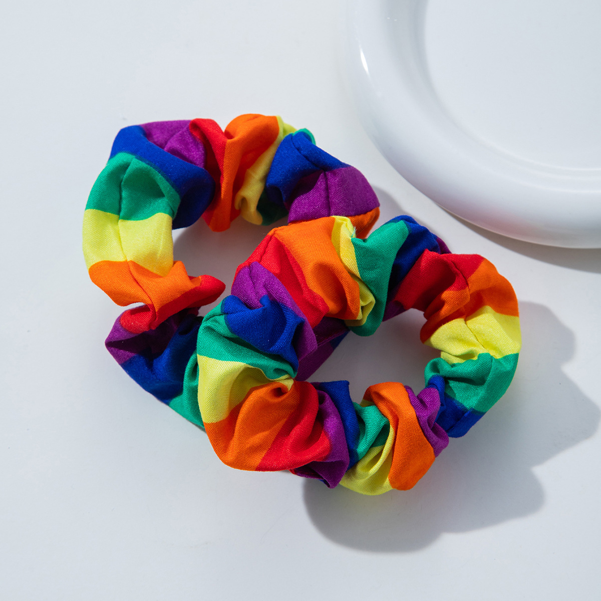알리익스프레스 해외 직구 자랑스러운 축제 장식 스트립 축제의 상징 무지개 활력 넘치는 헤어 액세서리 머리끈 여성용 헤어밴드