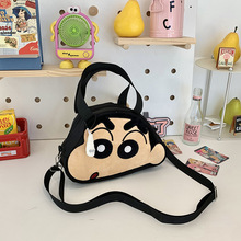 小清新可爱卡通手提包包女创意新款蜡笔小新单肩包日系少女斜挎包