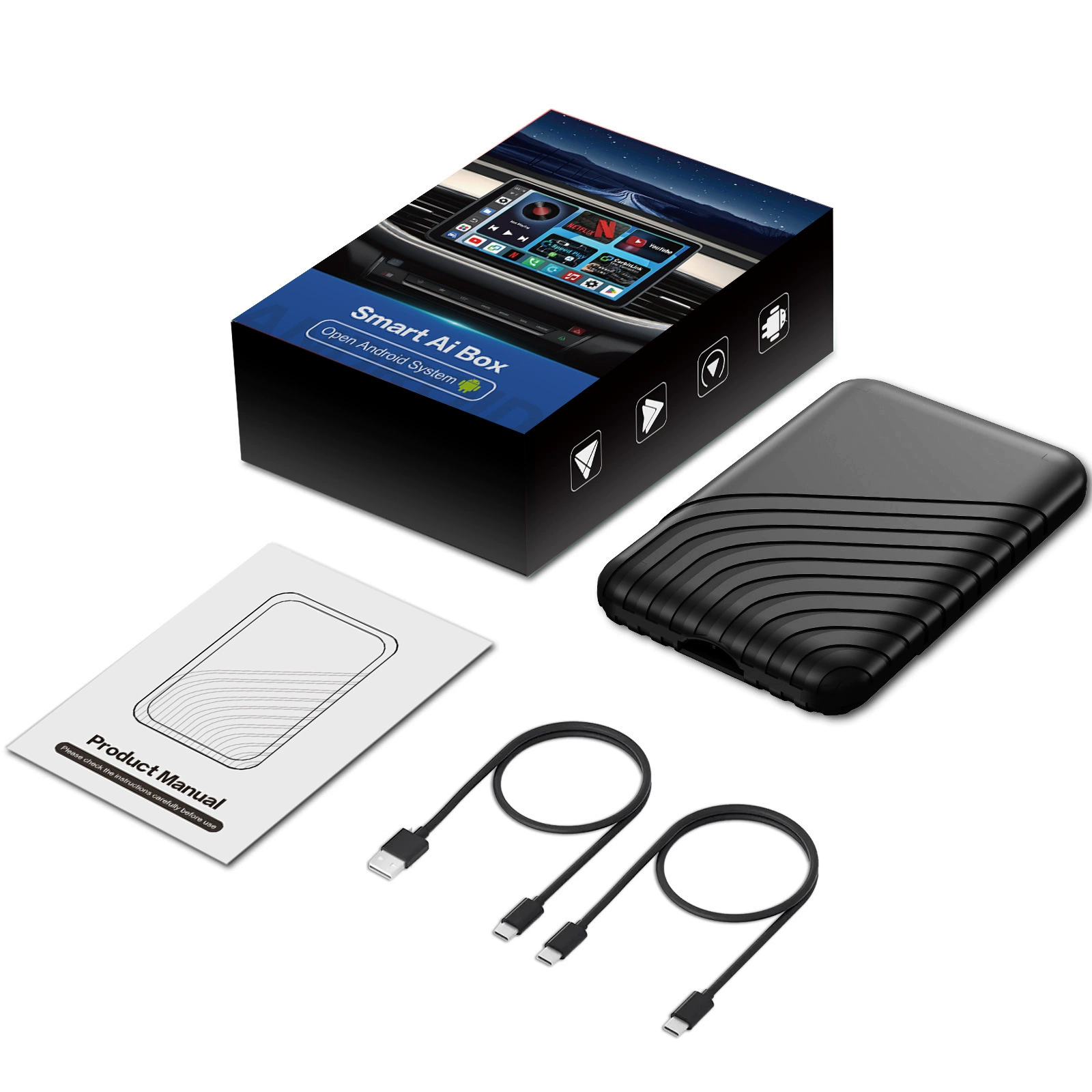 Беспроводной Box CarPlay проводной перевод беспроводной CarPlay Android Box Qualcomm 2290 процессор 2ГБ+16ГБ