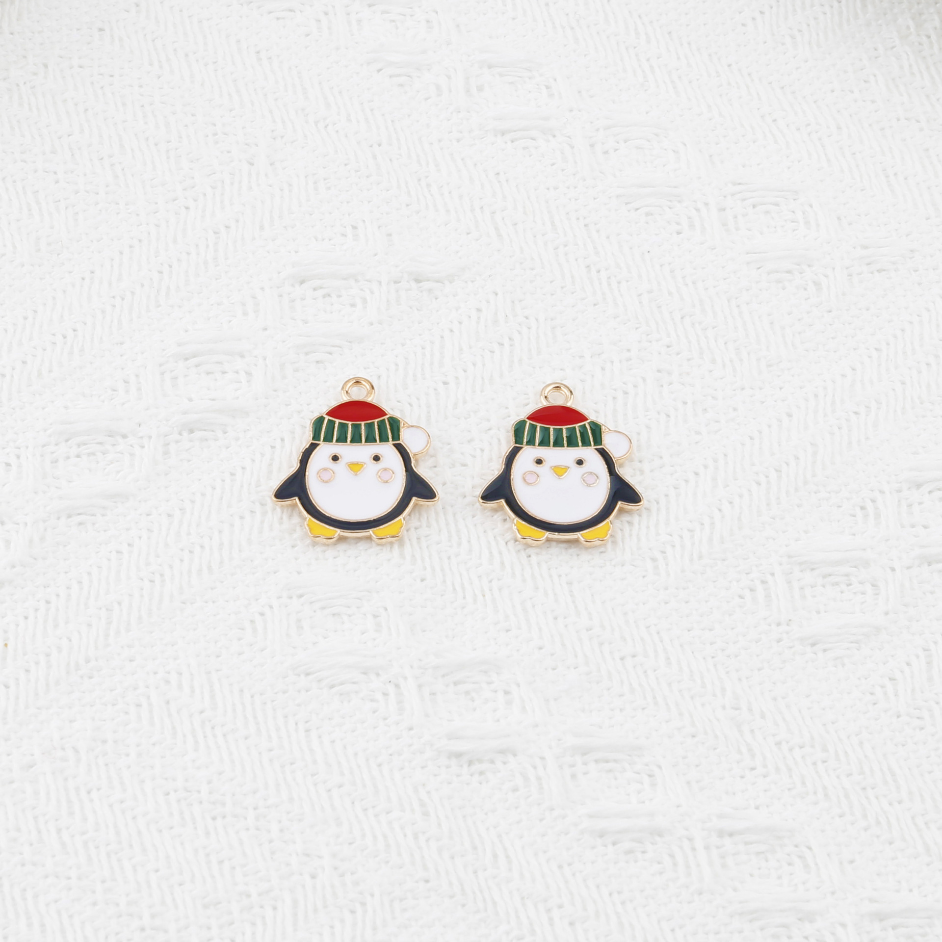 Directo de fábrica DIY joyería aleación Comercio exterior Navidad serie nueva gota aceite collar pulsera accesorios llavero