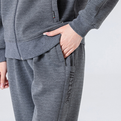 Mom and Dad, Couple Set, Spring and Autumn Zip Hoodie Pants Set, Unisex Long Sleeve Casual Clothing