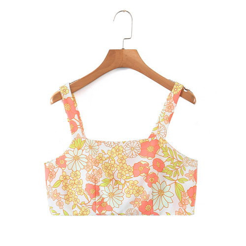 American and European Women's Fashion 2025 Summer Chiffon Digital Print Top and Skirt Set