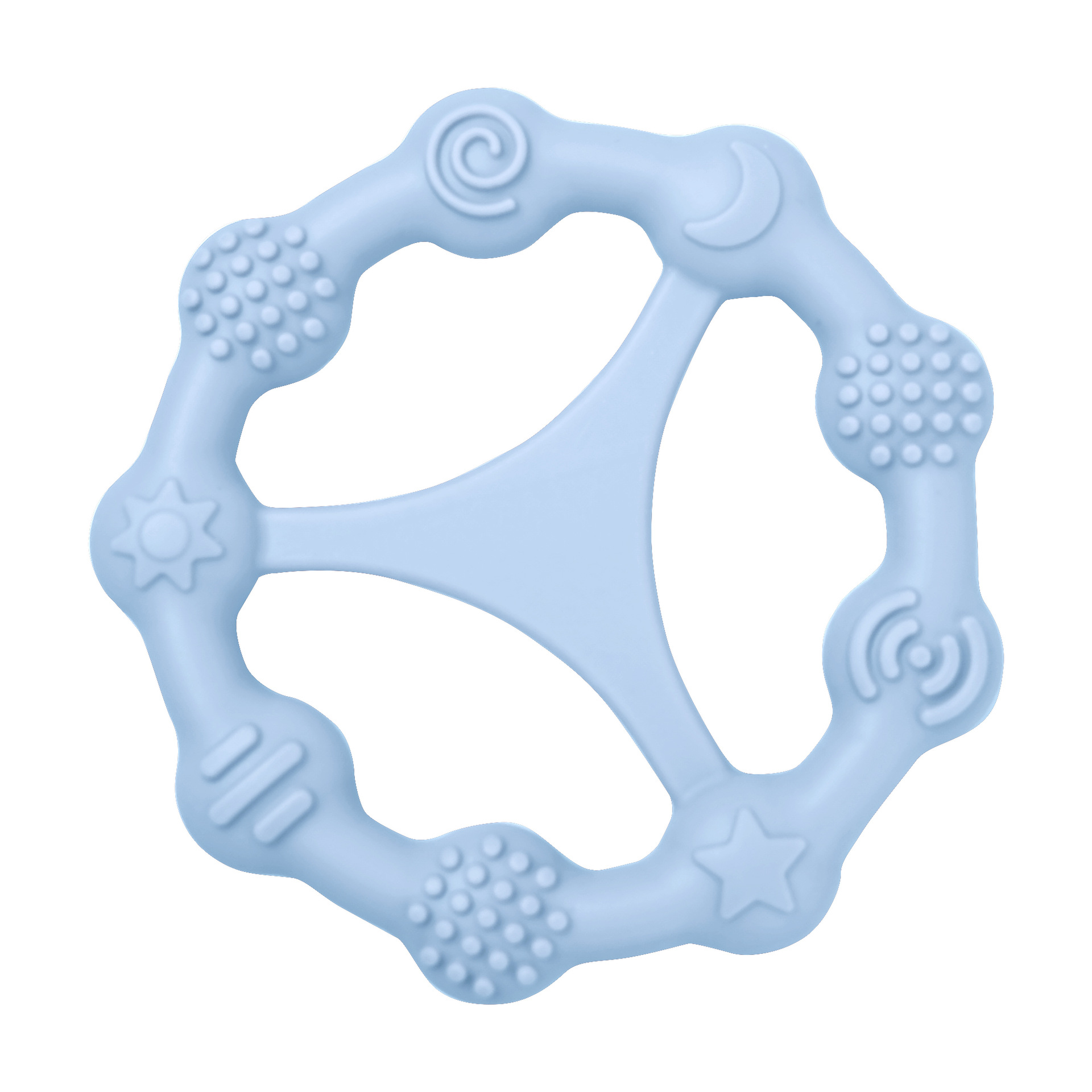 Los nuevos juguetes molares de silicona para bebés suministrados directamente por la fábrica son adecuados para bebés de 0 a 6 meses de edad.