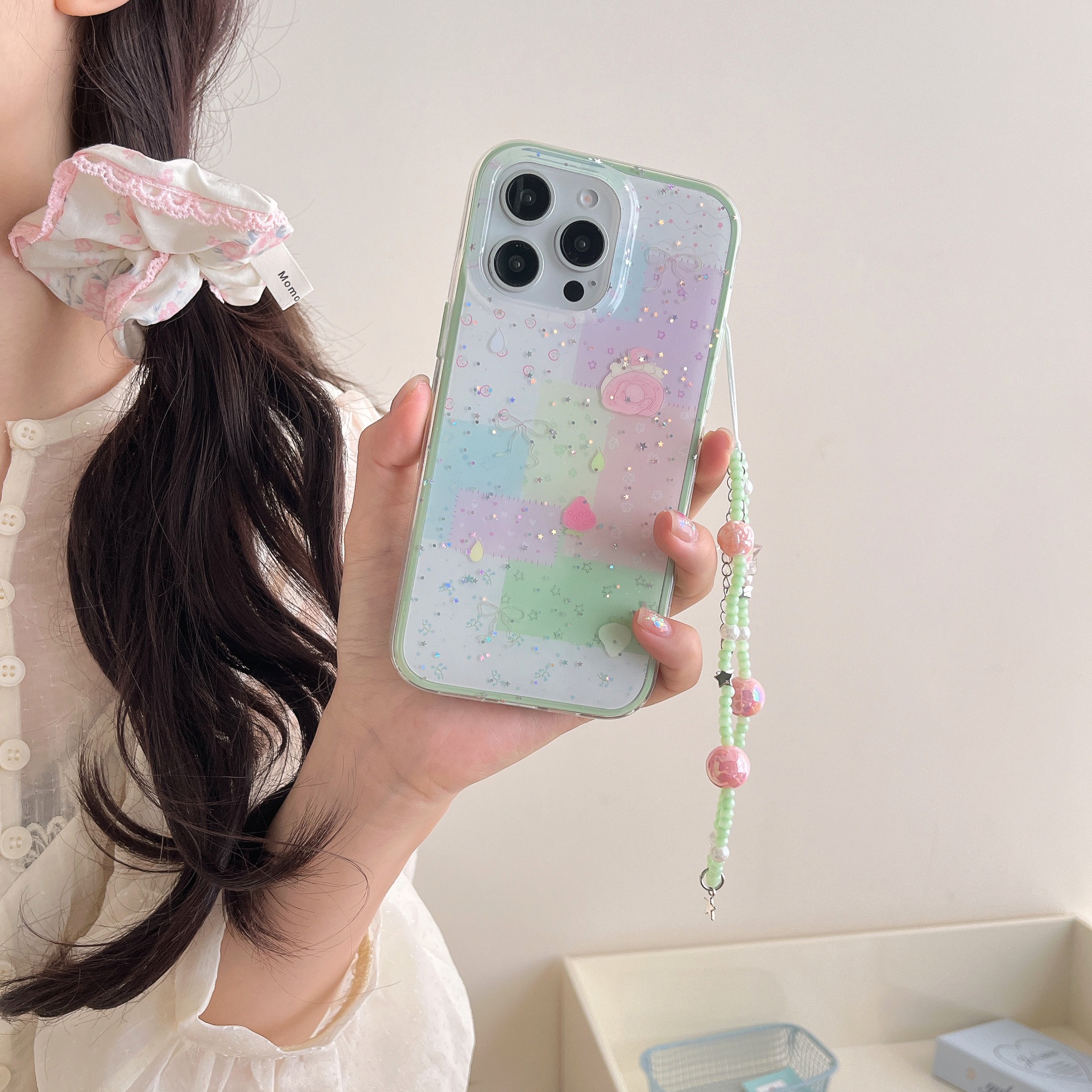 Pajarita de estrella de nicho para estuches para teléfono móvil 16ProMax 15/14 Nuevo estilo 13 femenino 15Pro brillo 16