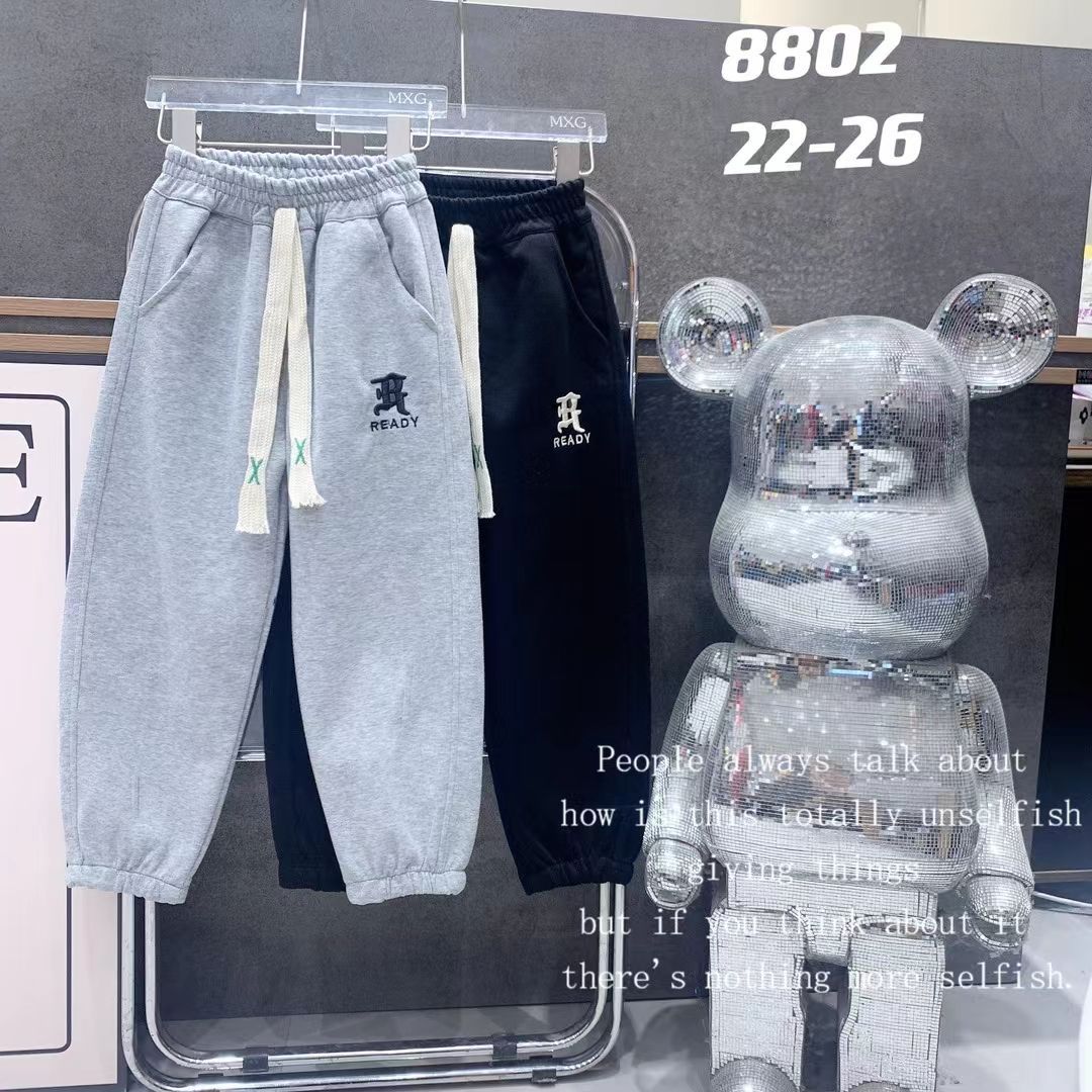 蒙卡西 春款针织卫裤 厂家库存亏本清仓处理 品牌童裤跑量货源