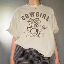 kuakuayu HJN Retro Style 80s 90s Cowgirl Print_yyth