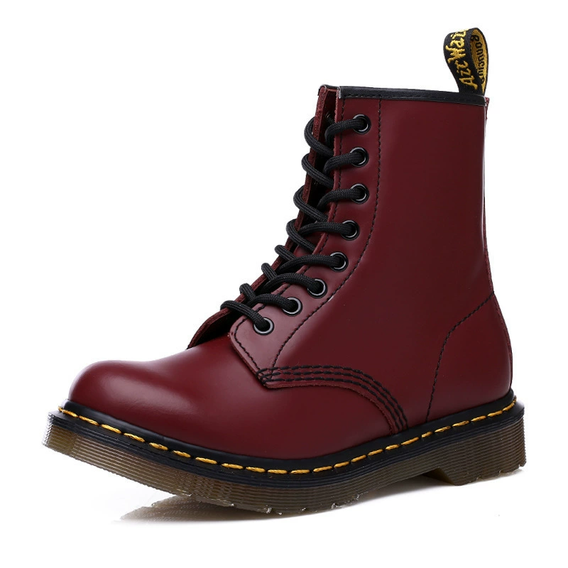 Martens, high leather fleece trend boots for leisure for beloved, shoes, autumn, plus size