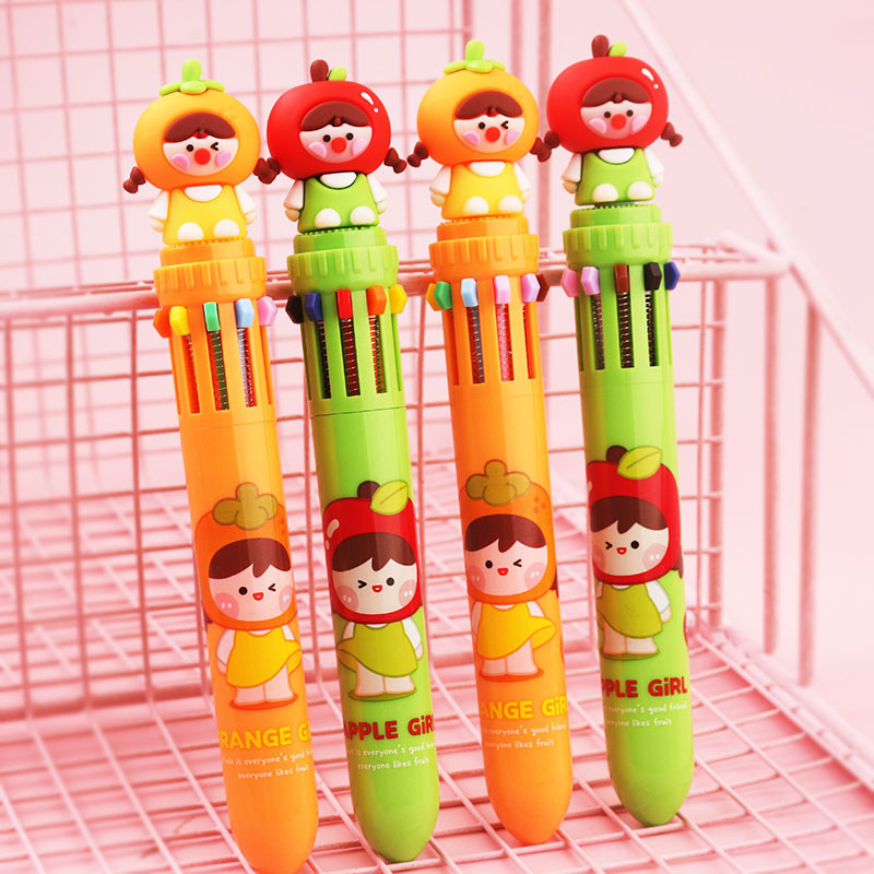 12 bolígrafo creativo 12 colores multifunción bolígrafo de color estudiantes bolígrafo multicolor bolígrafo atómico NaYou