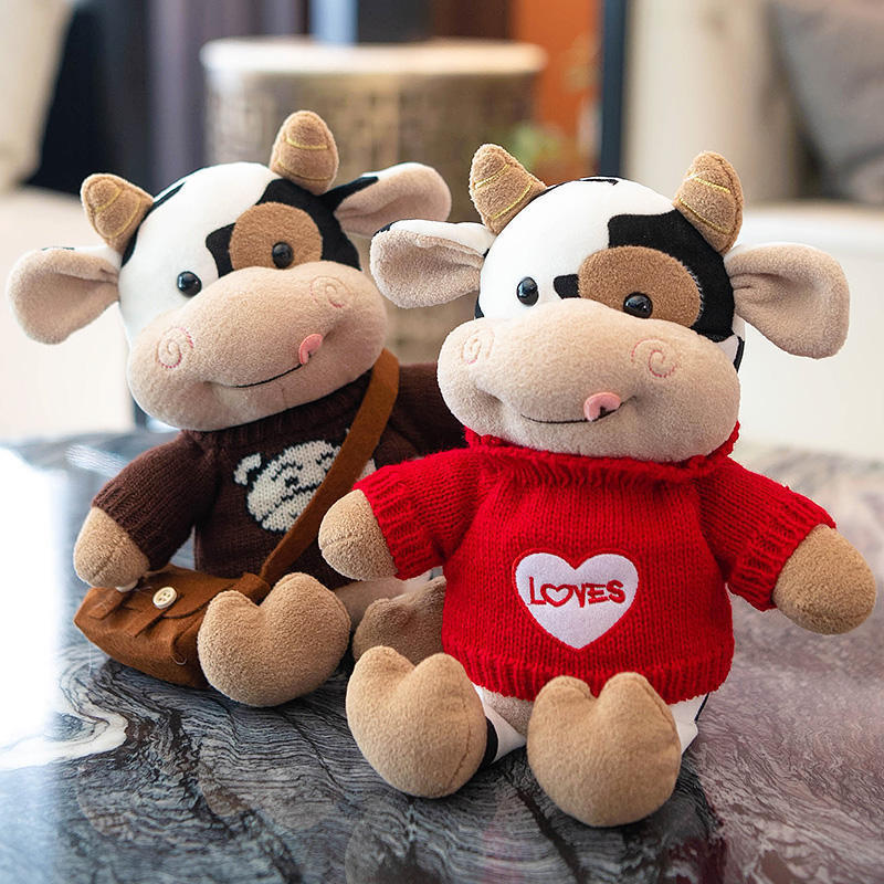 Juguete de Peluche Lindo de Vaca Mavericks, Muñeca de Trapo para Niños - Regalo de Recuerdo para Novia