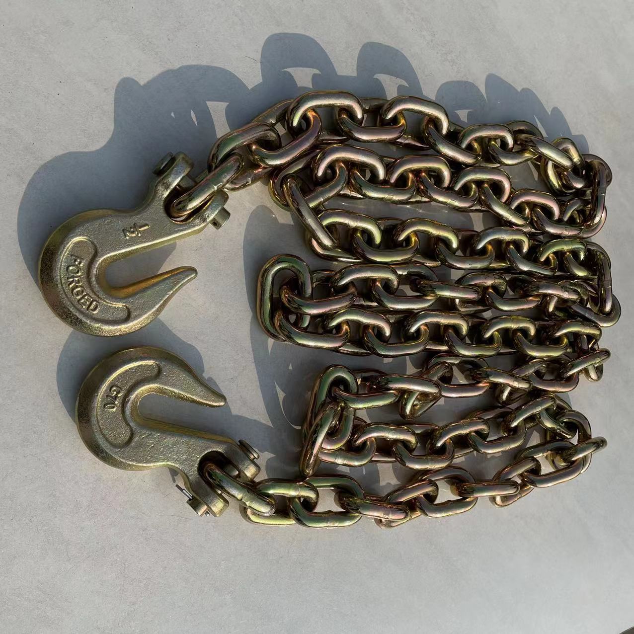 运输链条美标安全链1/2英寸×20英尺平板车固定设备70级拖车链条