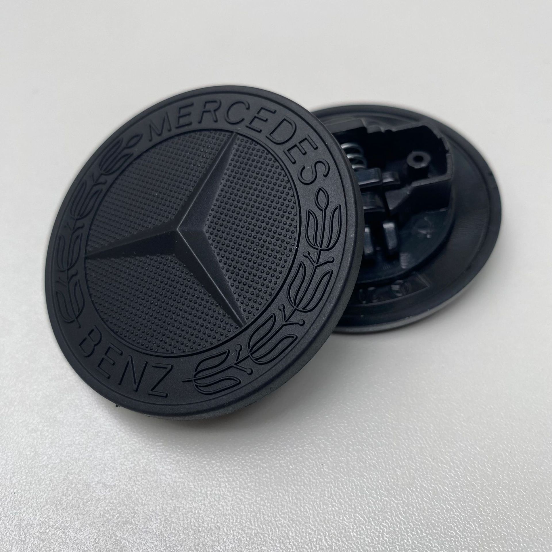 Suitable for Mercedes-Benz Hood Logo Decoration Abcers-Class Glc Glk Cla Cls Hood Flat Logo Front Car Logo
