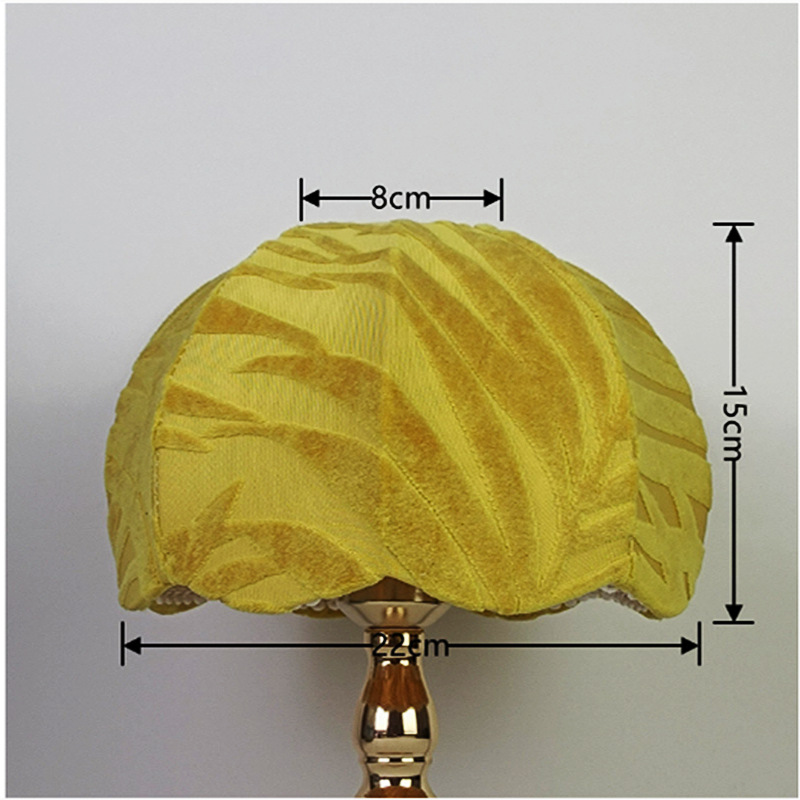 Estilo europeo creativo tela de lana lámpara de mesa sombra Hotel B & B dormitorio Lámpara decorativa accesorios lámparas de iluminación