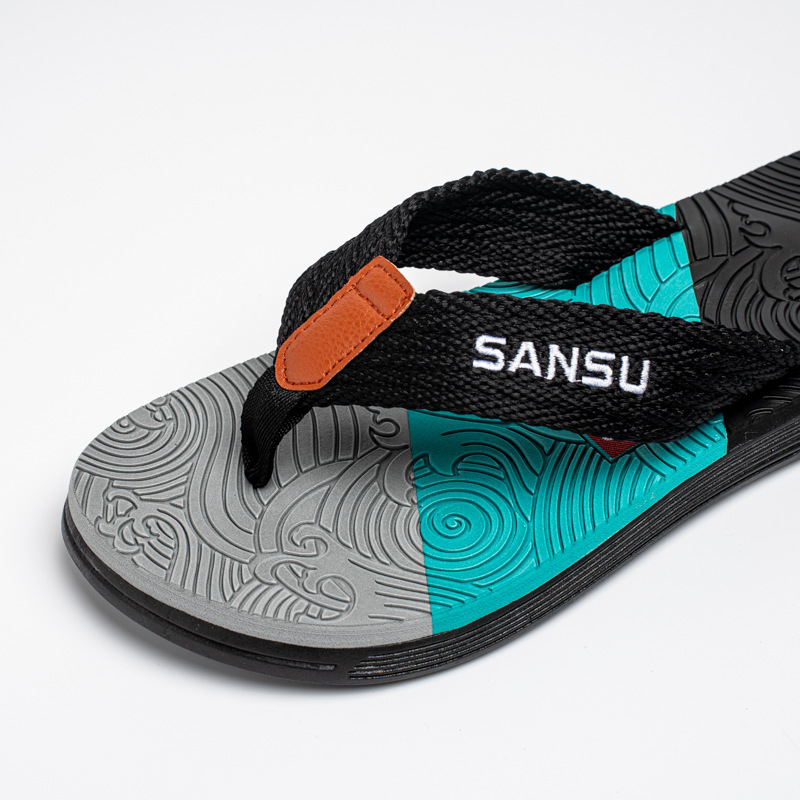 Chanclas transfronterizas Sandalias y zapatillas antideslizantes EVA para hombre Zapatos de playa con chanclas de Tailandia Verano casual personalidad moda tendencia