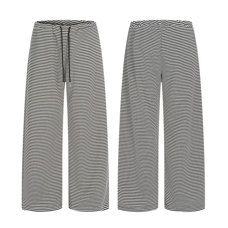 Tuochuan Ck6915 American Retro Straight-Leg Washed Vintage Pocket Cotton Trousers Unisex Casual Wide-Leg Floor-Length Pants