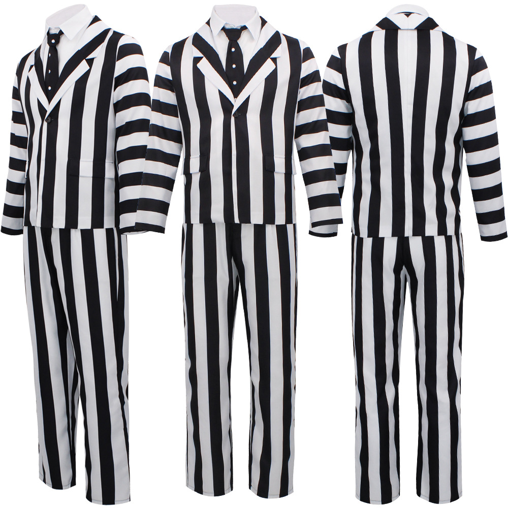 Beetle Juice Underworld Wizard cosplay costume, Michael Keaton cosplay costume, Halloween costume.