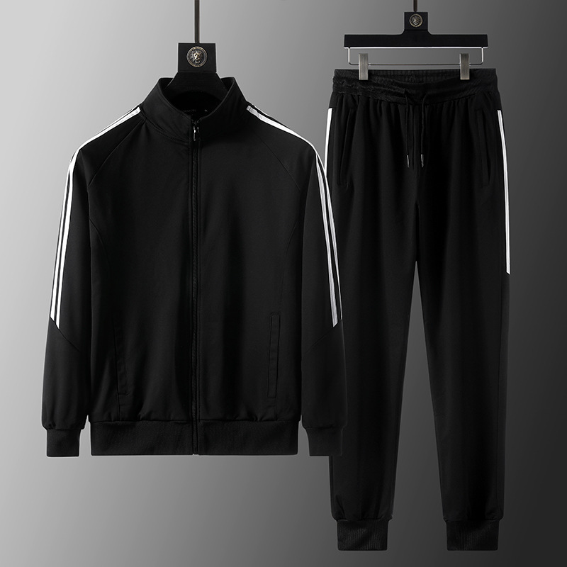 Youth Sports suit Men's Spring and Autumn New Dad's Autumn Casual Sportswear Men's 2-piece Set