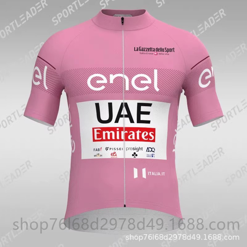 2025 Tour de France UAE Summer Cycling Wear Breathable Short Sleeve suit Road Bike Equipment Thin Shirt