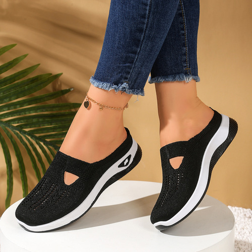 Women's 2025 Summer New Middle-Aged Mother Shoes Soft Sole Breathable Women's Casual Shoes for Athletes One-Time Dropshipping