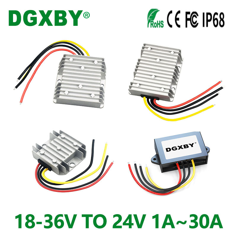 18-36V转24V1A~30A直流电源稳压器24V变24V车载升降压电源转换器