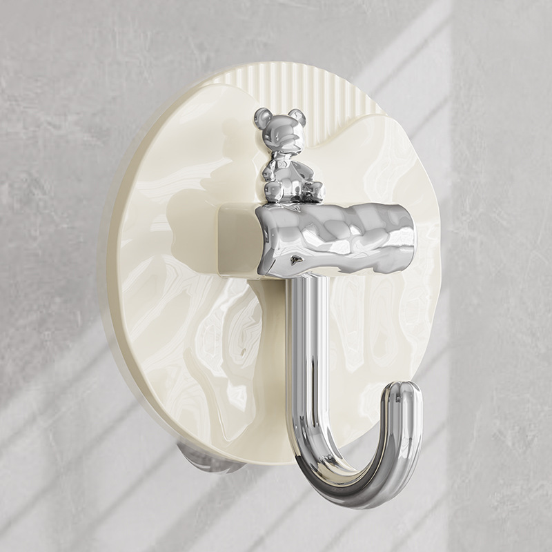 Gancho de oso original fuerte adhesivo pared de cocina creativa lindo sin marcas de perforación puerta detrás del gancho adhesivo de baño