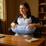 多用途轮椅防前倾抱枕手臂支撑垫带绑带防摔约束保护胳膊支撑抱枕