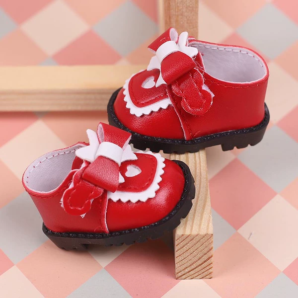Cotton red doll with bow, new collection
