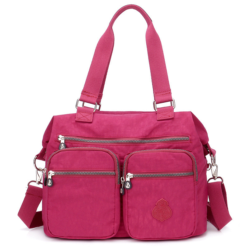 Large-Capacity Women's Bag 2024 New Waterproof Oxford Cloth Crossbody Bag Nylon Canvas Bag Fashionable Shoulder Handbag