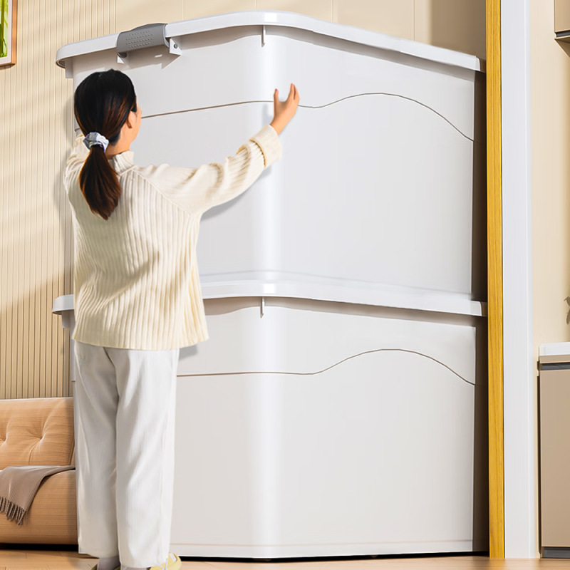 收纳箱批发塑料箱家用整理箱收纳盒透明衣服储物周转箱加厚大容量