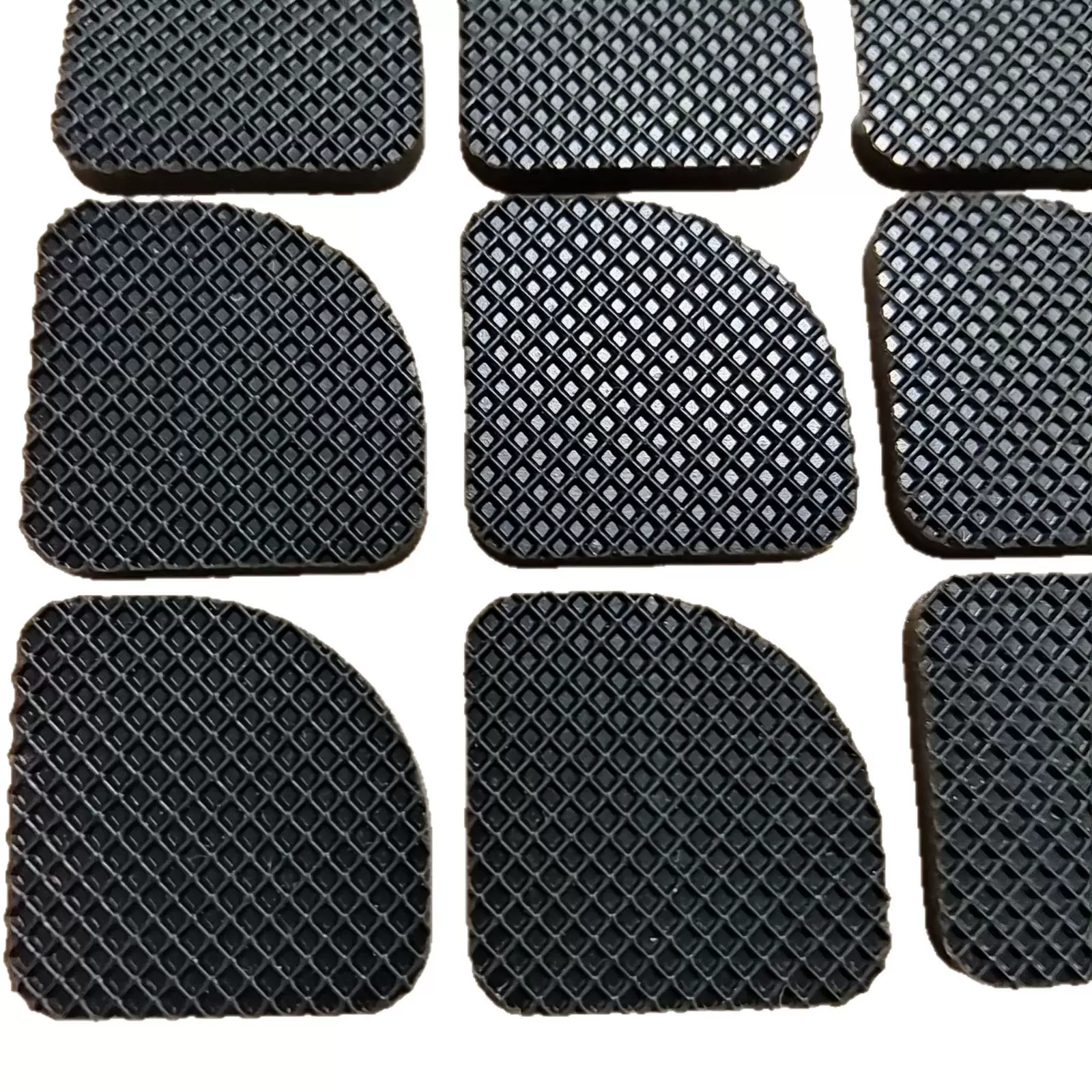 批发电器防滑橡胶垫格纹耐磨强力自粘音响防滑脚垫耐磨硅胶垫片