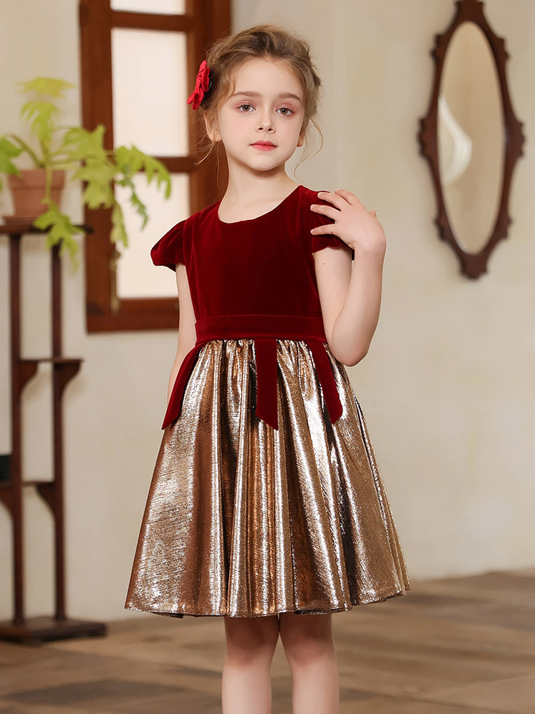 Falda de vestir para niños verano nuevo vestido de gama alta boda niña de las flores falda tutú vestido de un año falda de ropa para niños