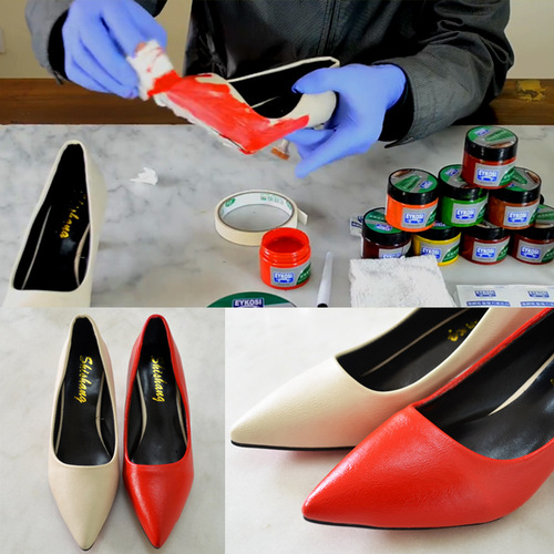 Yike Leather Repair Repair Cream Leather Shoe Wear Broken Leather Scratch Sofa Bag Repair Color Cream Leather Paint