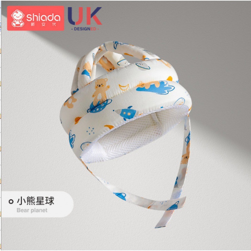 Protector de cabeza, almohada anti-caída de dibujos animados para bebés, almohada anti-caída para bebés pequeños, almohada protectora para niños, almohada transpirable