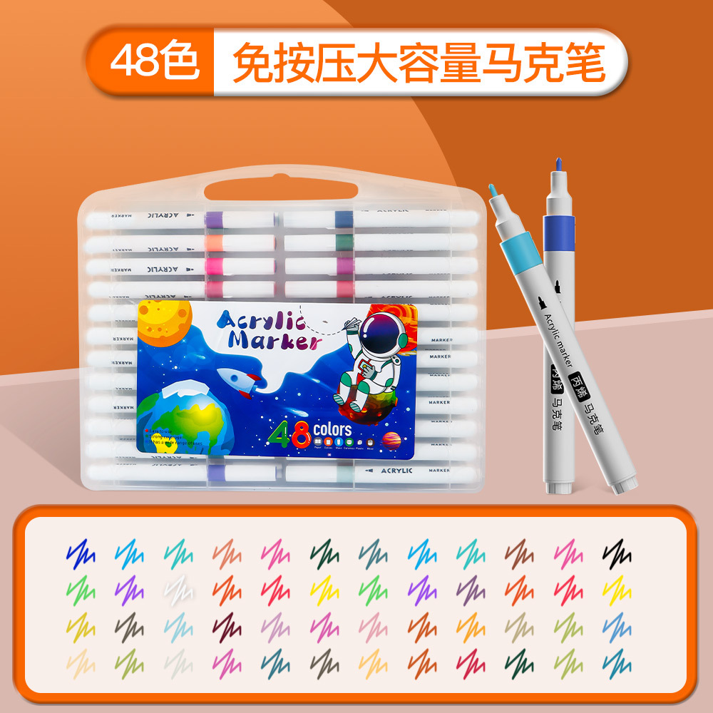 Pequeño libro rojo venta caliente de pintura de gran capacidad lápiz de pintura de graffiti lápiz de acrílico lápiz de pintura