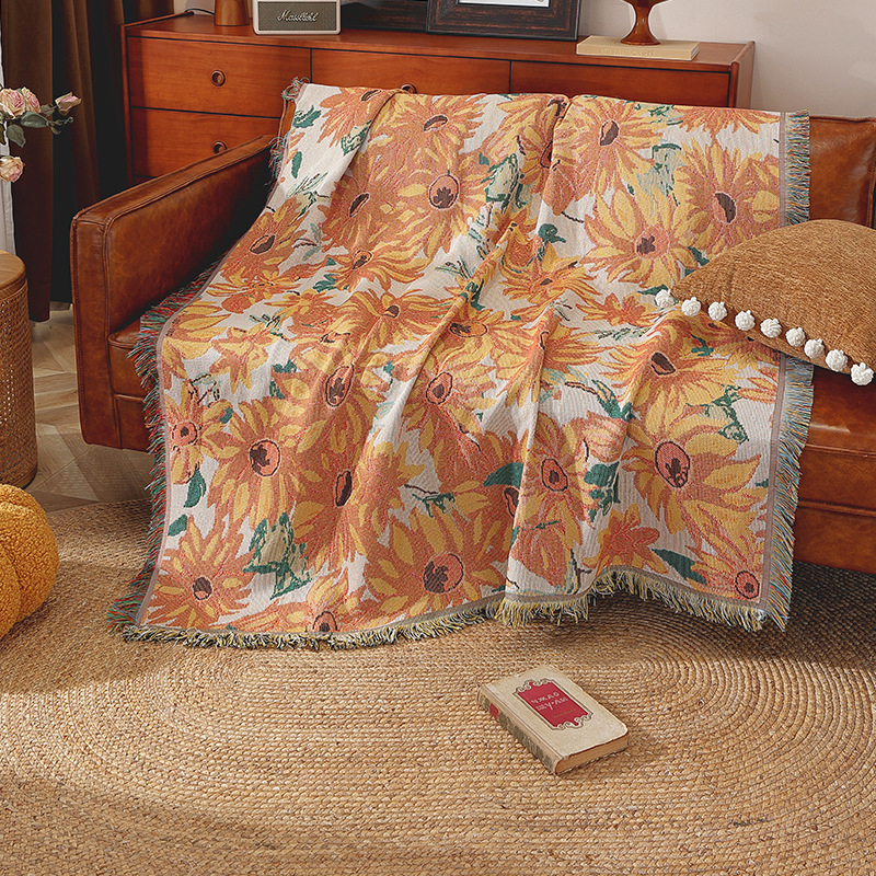 Camping blanket outdoor blanket sofa cover Bohemian homestay sofa blanket cover decorative blanket picnic cloth cross-border distribution