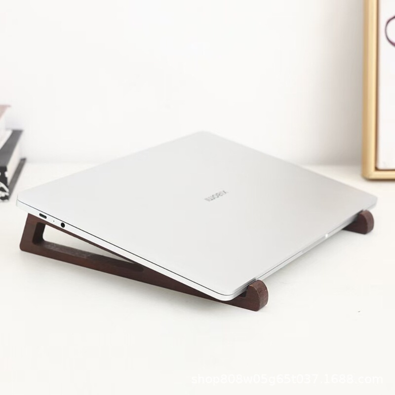 Wooden Portable Stand Laptop Placement Table Reading Desktop Storage Rack Bookshelf Solid Wood Tablet Elevated Rack