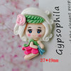 Big cartoon resin for princess with accessories, children's cute hair accessory, new collection