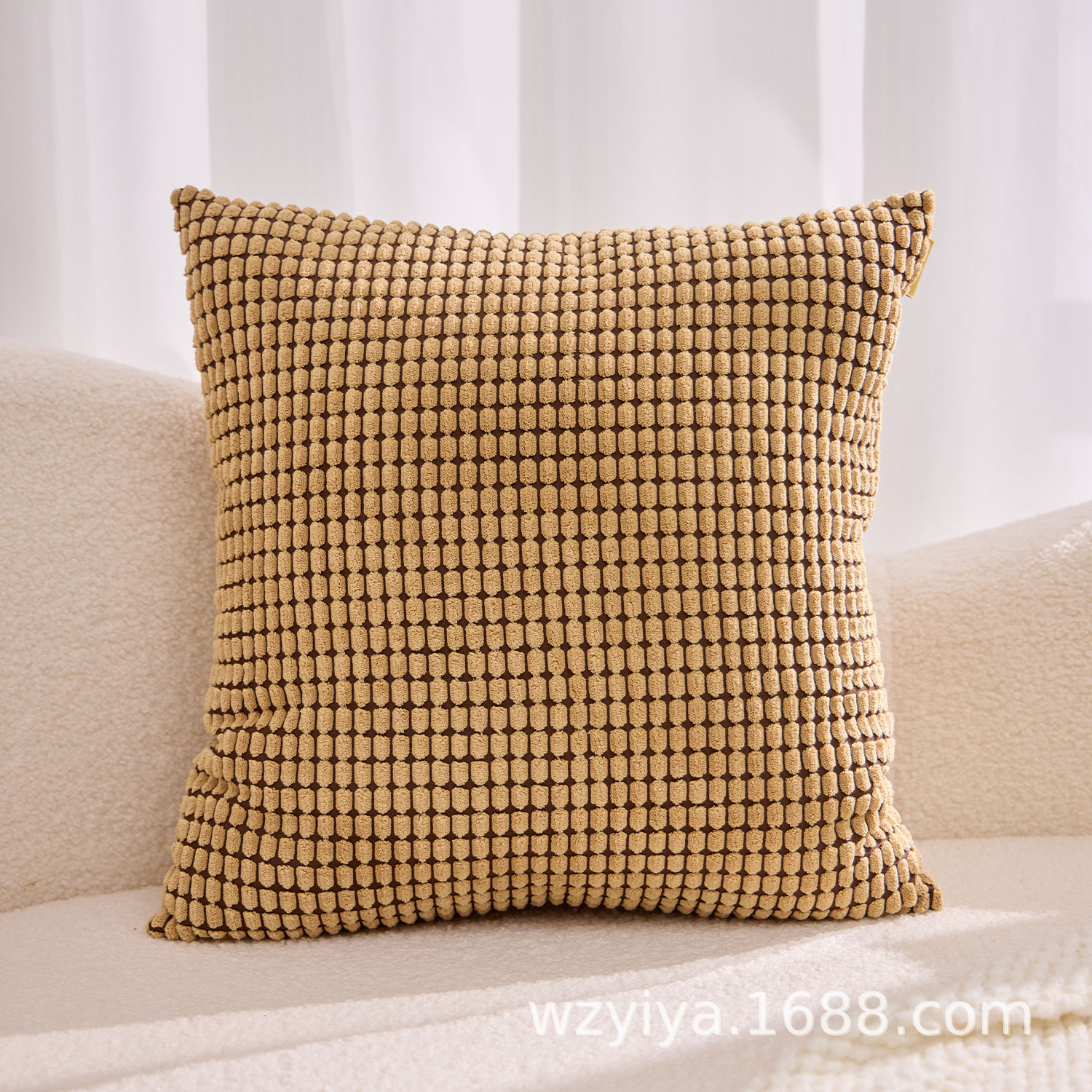 Transfronterizo de maíz meandruño almohada cubierta de asiento sofá sala de estar de oficina almohada de cintura de automóvil núcleo