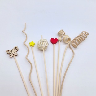 Special-Shaped Rattan Curved Toilet Water Volatile Stick Diffuser Decoration Room Fireless Aromatherapy Accessories Long-Lasting Fragrance