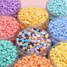 4x7mm�ǿ���ʵɫĥɰ��Բ�鴮�����ֹ�diy�ִ�������׹���ϰ����