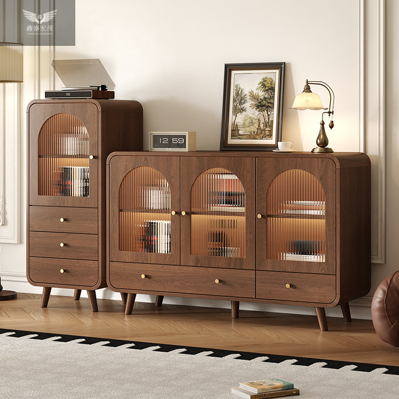 Gabinete lateral de comedor de estilo retro, sala de estar, TV, gabinete lateral, gabinete de almacenamiento contra la pared, gabinete de almacenamiento, dormitorio, almacenamiento al final de la cama, gabinete bajo