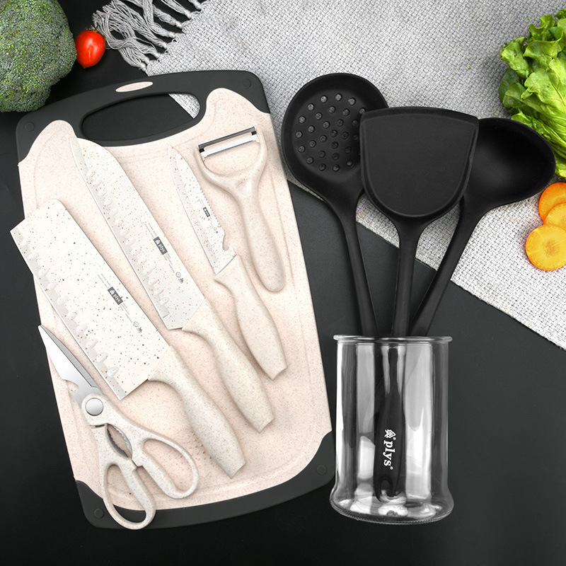 Cuchillo de cocina 2 - en - 1 para el hogar, cuchillo de mesa de corte, cuchillo de cocina completo, cuchillo de cocina, cáscara de arroz
